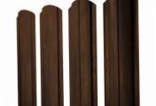 Штакетник Полукруглый Slim с прямым резом 0,45 Print Elite Chestnut Wood – Купить оптом и в розницу