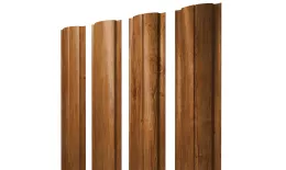 Штакетник Полукруглый Slim с прямым резом 0,45 Print Elite Golden Wood TwinColor. Цена: 142 руб. Артикул: 38804