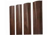 Штакетник Полукруглый Slim с прямым резом 0,45 Print Premium Cherry Wood Dark FTC – Купить оптом и в розницу