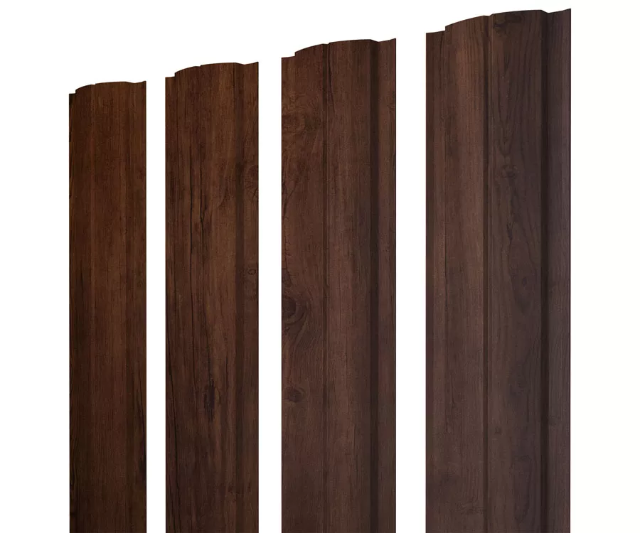 Штакетник Полукруглый Slim с прямым резом 0,45 Print Premium Cherry Wood Fresh TwinColor купить в санкт-петербурге