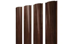 Штакетник Полукруглый Slim с прямым резом 0,45 Print Premium Cherry Wood. Артикул: 39404