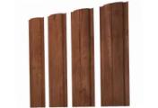 Штакетник Полукруглый Slim с прямым резом 0,45 Print Premium Rowan Wood Intense FTC – Купить оптом и в розницу