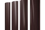 Штакетник Полукруглый Slim с прямым резом 0,5 GreenCoat Pural BT RR 887 шоколадно-коричневый (RAL 8017 шоколад) – Купить оптом и в розницу