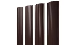 Штакетник Полукруглый Slim с прямым резом 0,5 GreenCoat Pural BT RR 887 шоколадно-коричневый (RAL 8017 шоколад). Цена: 266 руб. Артикул: 39407