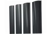 Штакетник Полукруглый Slim с прямым резом 0,5 PurPro Matt 275 RAL 7016 антрацитово-серый – Купить оптом и в розницу