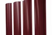 Штакетник Полукруглый Slim с прямым резом 0,5 Satin Matt RAL 3005 красное вино – Купить оптом и в розницу