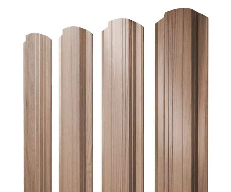 Штакетник Прямоугольный фигурный 0,45 Print Elite Honey Wood TwinColor купить в санкт-петербурге