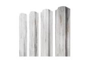 Штакетник Прямоугольный фигурный 0,45 Print Elite Snow Wood TwinColor – Купить оптом и в розницу