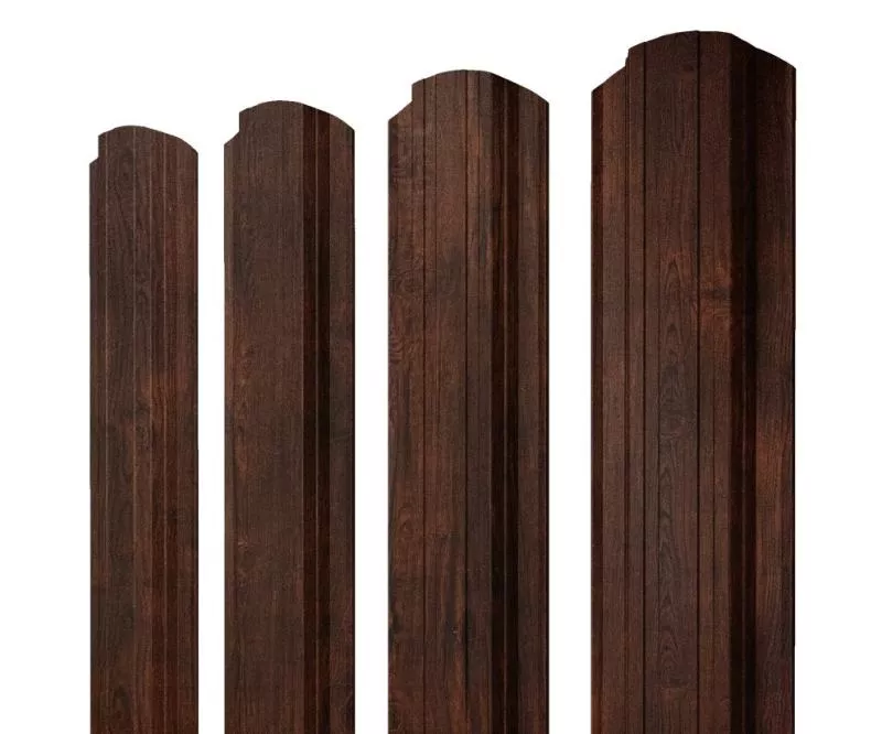 Штакетник Прямоугольный фигурный 0,45 Print Premium Cherry Wood Dark FTC купить в санкт-петербурге
