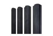 Штакетник Прямоугольный фигурный 0,45 Print Premium Grey Wood TwinColor – Купить оптом и в розницу