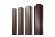 Штакетник Прямоугольный фигурный 0,5 GreenCoat Pural BT, matt RR 887 шоколадно-коричневый (RAL 8017 шоколад) – Купить оптом и в розницу