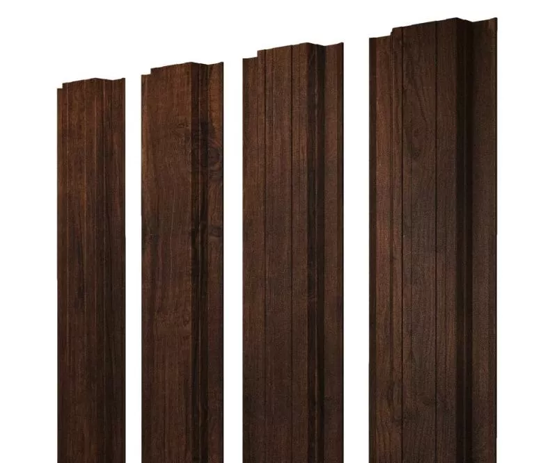 Штакетник Прямоугольный с прямым резом 0,45 Print-Double Premium Cherry Wood Dark F купить в санкт-петербурге