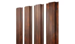 Штакетник Прямоугольный с прямым резом 0,45 Print Elite Chestnut Wood TwinColor. Артикул: 38928
