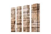 Штакетник Прямоугольный с прямым резом 0,45 Print Elite Sand Stone TwinColor – Купить оптом и в розницу