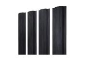Штакетник Прямоугольный с прямым резом 0,45 Print Premium Grey Wood TwinColor – Купить оптом и в розницу