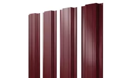 Штакетник Прямоугольный с прямым резом 0,5 Satin Matt RAL 3005 красное вино. Цена: 184 руб. Артикул: 39231