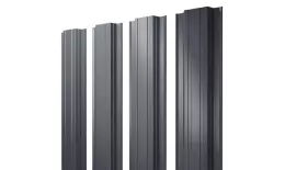 Штакетник Прямоугольный с прямым резом 0,5 Satin Matt TX RAL 7024 мокрый асфальт. Цена: 179 руб. Артикул: 38972