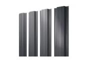 Штакетник Прямоугольный с прямым резом 0,5 Satin RAL 7024 мокрый асфальт – Купить оптом и в розницу