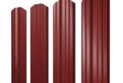 Штакетник Twin фигурный 0,45 PE RAL 3011 коричнево-красный – Купить оптом и в розницу