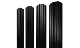 Штакетник Twin фигурный 0,45 PE RAL 9005 черный. Цена: 102 руб. Артикул: 38097