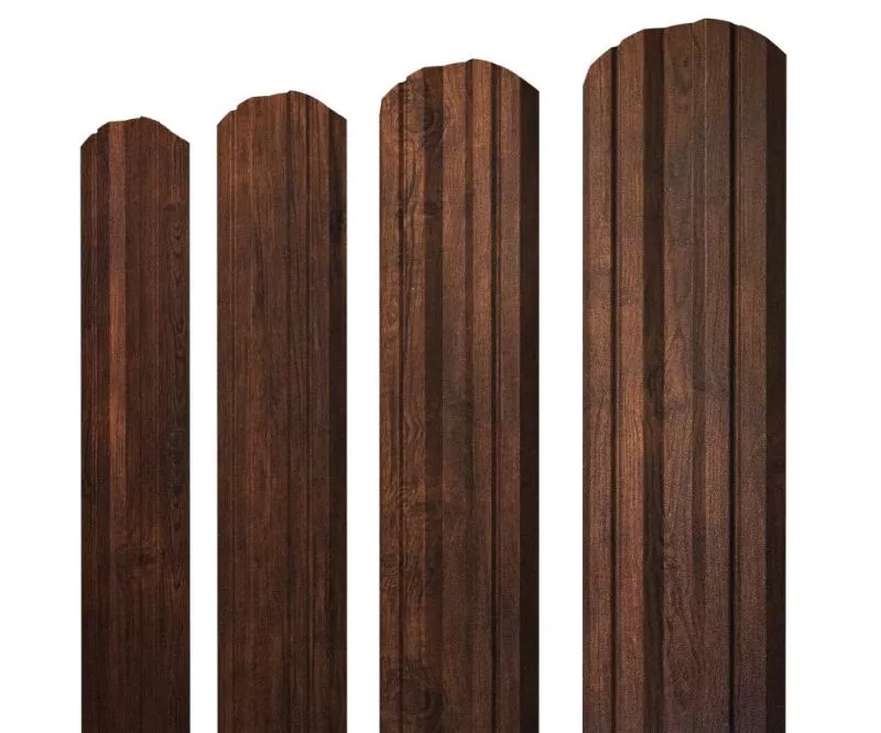Штакетник Twin фигурный 0,45 Print Premium Cherry Wood Dark FTC купить в санкт-петербурге
