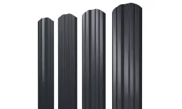 Штакетник Twin фигурный 0,5 Velur X RAL 7016 антрацитово-серый. Цена: 188 руб. Артикул: 38136