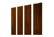 Штакетник Twin с прямым резом 0,4 Print Premium Golden Wood Intense FTC – Купить оптом и в розницу
