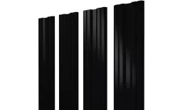 Штакетник Twin с прямым резом 0,45 Drap-double TX RAL 9005 черный. Цена: 127 руб. Артикул: 38006