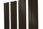 Штакетник Twin с прямым резом 0,45 Drap TX RR 32 темно-коричневый – Купить оптом и в розницу