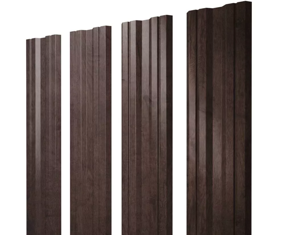 Штакетник Twin с прямым резом 0,45 Print-Double Premium Antique Wood купить в санкт-петербурге