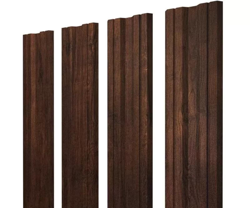Штакетник Twin с прямым резом 0,45 Print-Double Premium Cherry Wood Dark F купить в санкт-петербурге