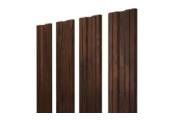 Штакетник Twin с прямым резом 0,45 Print-Double Premium Cherry Wood Dark F – Купить оптом и в розницу