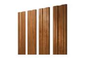 Штакетник Twin с прямым резом 0,45 Print Elite Golden Wood Twin с прямым резомColor – Купить оптом и в розницу
