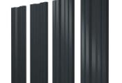 Штакетник Twin с прямым резом 0,5 GreenCoat Pural BT, matt RR2H3 (RAL 7016 антрацитово-серый) – Купить оптом и в розницу