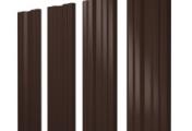 Штакетник Twin с прямым резом 0,5 PurLite Matt RAL 8017 шоколад – Купить оптом и в розницу