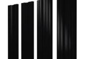 Штакетник Twin с прямым резом 0,5 PurLite Matt RAL 9005 черный – Купить оптом и в розницу