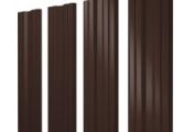 Штакетник Twin с прямым резом 0,5 PurPro RAL 8017 шоколад – Купить оптом и в розницу