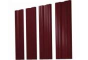 Штакетник Twin с прямым резом 0,5 Satin Matt TX RAL 3005 красное вино – Купить оптом и в розницу