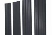Штакетник Twin с прямым резом 0,5 Satin Matt TX RAL 7024 мокрый асфальт – Купить оптом и в розницу