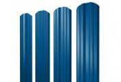 Штакетник Grand Line Twin фигурный 0,45 PE RAL 5005 Сигнальный синий – Купить оптом и в розницу