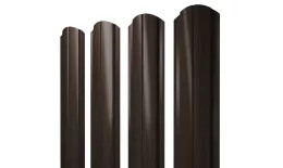 Штакетник Полукруглый Slim фигурный 0,45 Print Elite Coffee Wood Blesk TwinColor. Артикул: 38868