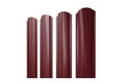 Штакетник Полукруглый Slim фигурный 0,5 Satin Matt RAL 3005 красное вино – Купить оптом и в розницу