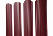 Штакетник Полукруглый Slim фигурный 0,5 PurLite Matt RAL 3005 красное вино – Купить оптом и в розницу