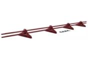 Снегозадержатель NEW трубчатый Grand Line 3 м. RAL 3011 Коричнево-красный – Купить оптом и в розницу
