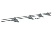 Снегозадержатель NEW трубчатый Grand Line 3 м. RAL 7004 Сигнальный серый – Купить оптом и в розницу