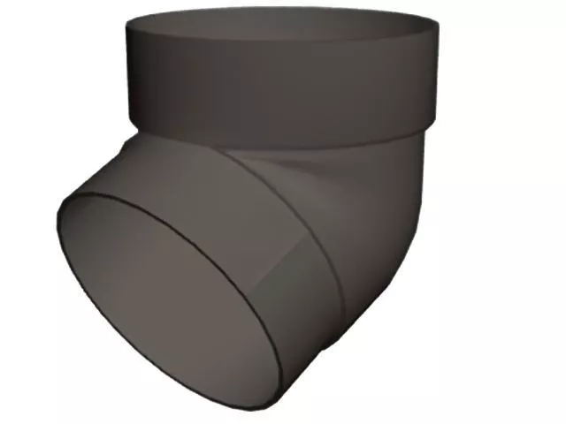 Колено трубы 67° ПВХ Grand Line Стандарт Графит купить в санкт-петербурге