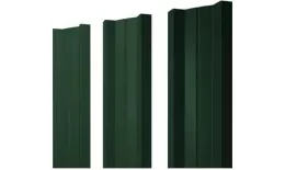 Штакетник Grand Line П-образный А фигурный 0,5 Velur RAL 6020 Хромовая зелень. Артикул: Pobr_Krug_97