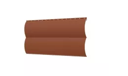 Сайдинг Блок-хаус 0,390 0,5 Satin Matt TX RAL 8004 терракота. Артикул: 41261