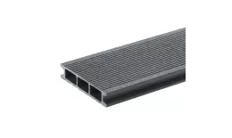 Террасная доска GRINDERDECO, ДПК, асфальт, шлифованный мелкий вельвет, 125х25х3000мм. Цена: 1.356 руб. Артикул: 49013