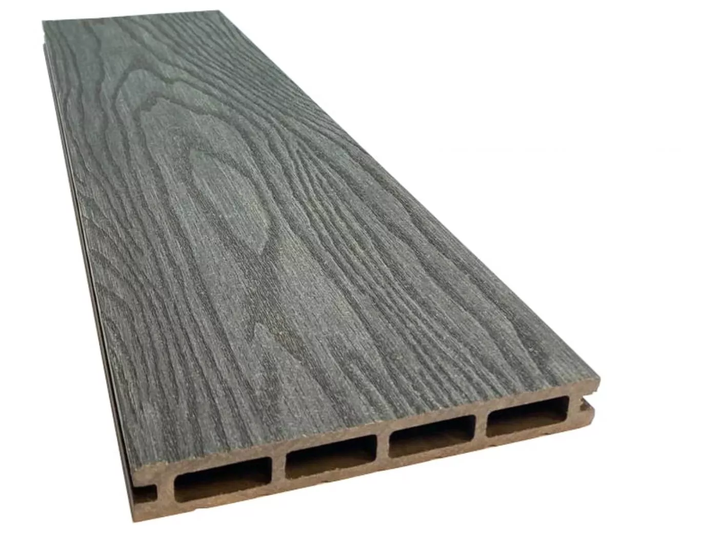 Террасная доска Slim 3D с тиснением под дерево серый купить в санкт-петербурге